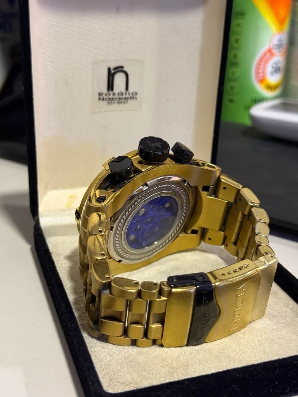 Relógio Invicta Bolt Zeus Skeleton em perfeito estado  - Foto 4