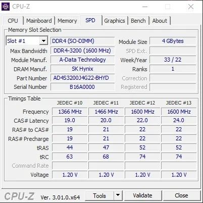 Memória RAM Notebook 4GB DDR4 3200MHz ADATA - Foto 2