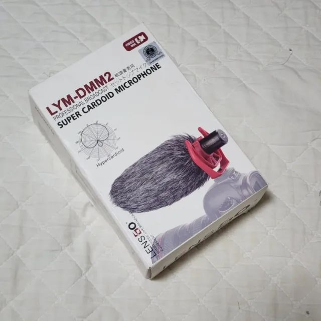 Microfone LENSO LYM-DMM2 Profissional | Super Cardioide + Deadcat