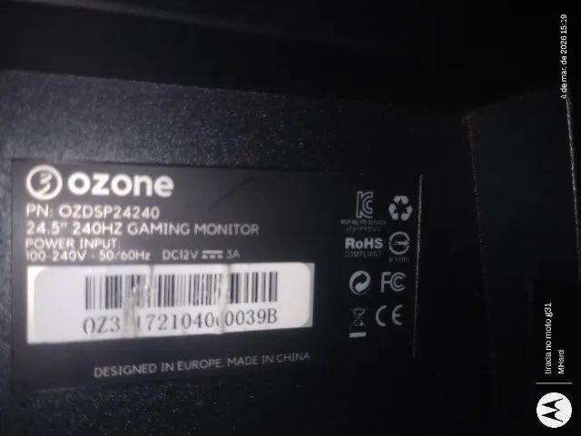 Monitor Gamer Ozone 24.5 DEFEITO NA TELA  - Foto 4