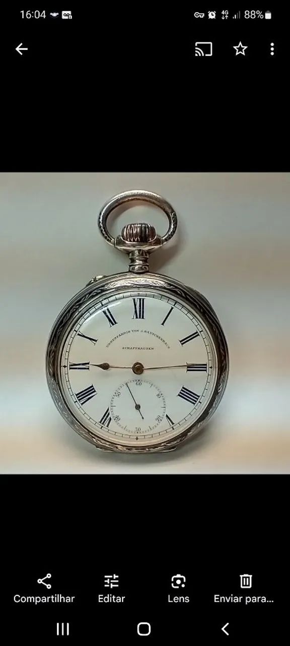 Relogio de bolso iwc de bolso século 18  - Foto 4