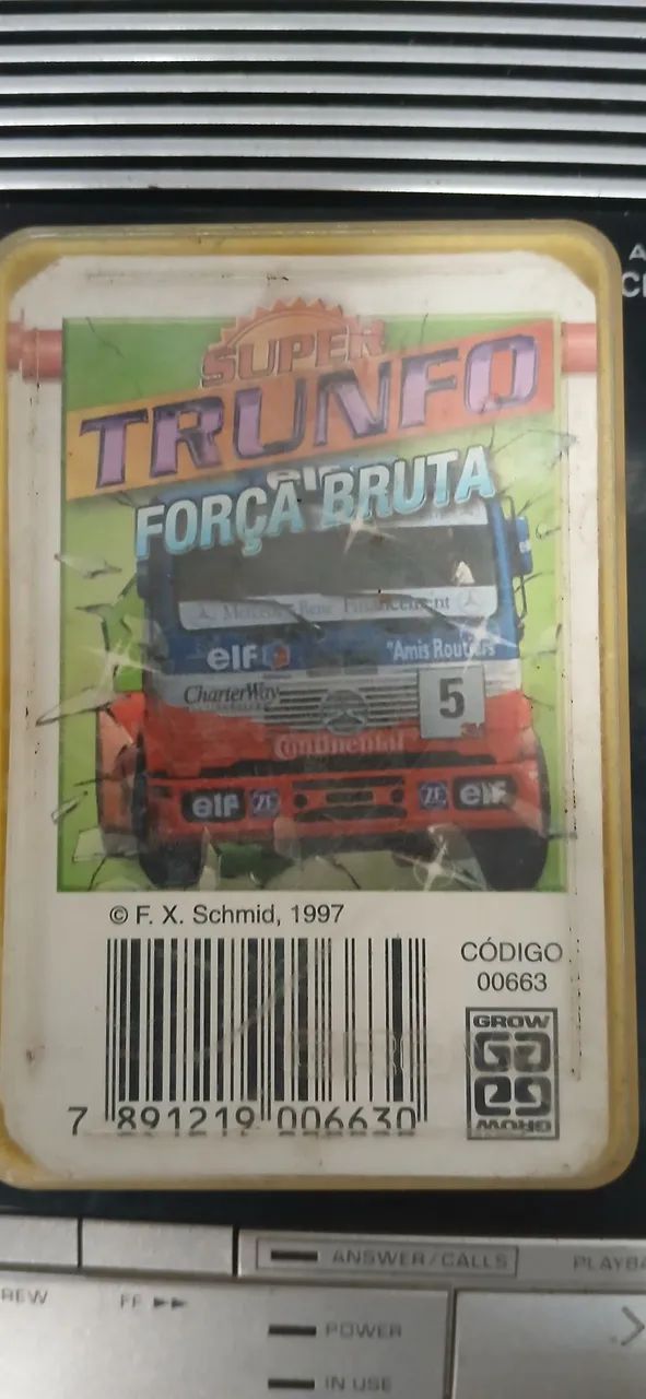 Super Trunfo Força Bruta caminhões Grow