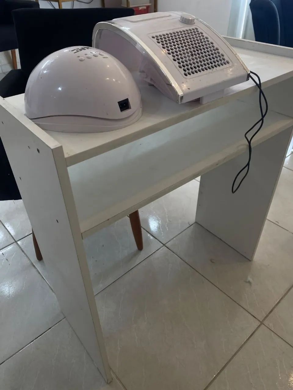 Mesa Completa para Manicure - Mesa + Poltrona + Sugador = 250 R$