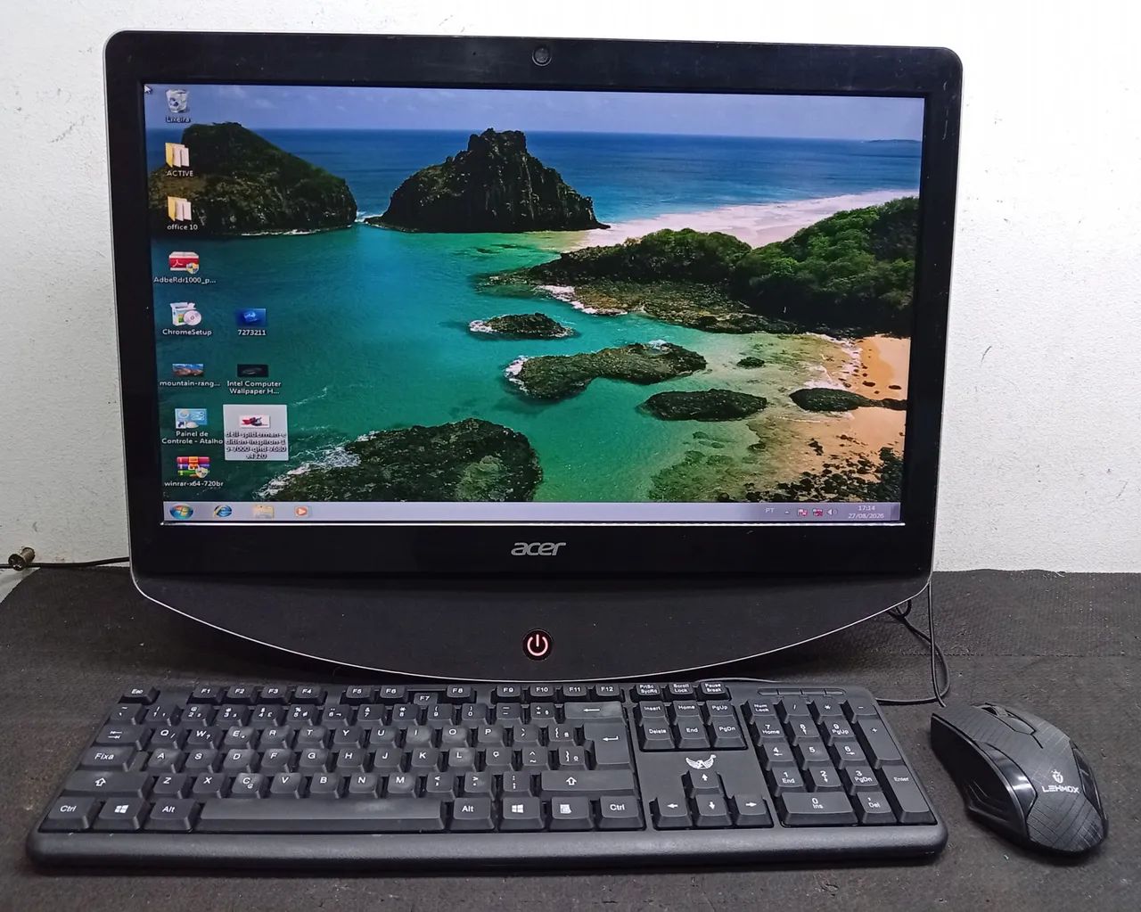 ALL in one acer AMD e350 vídeo Radeon tela 20 polegadas usb Web Cam completo  - Foto 2