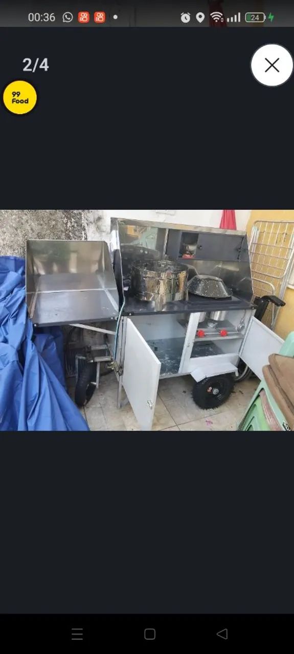 Vendo carrinho de lanche novo usando poucas vezes  - Foto 2