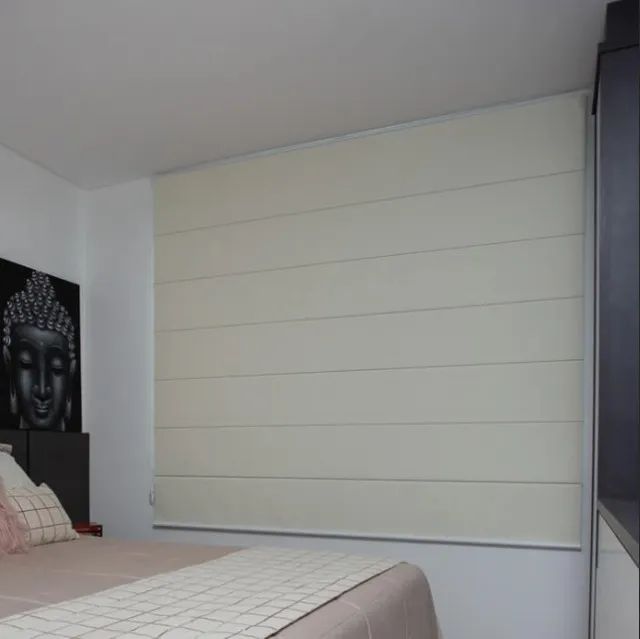 Cortina romana persiana sob medida para escritório, quarto ou cozinha  - Foto 3