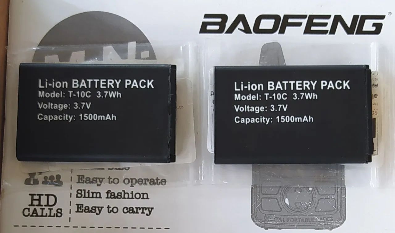 Rádios Baofeng Mini BF T1+ 2 Baterias Extra - Foto 5