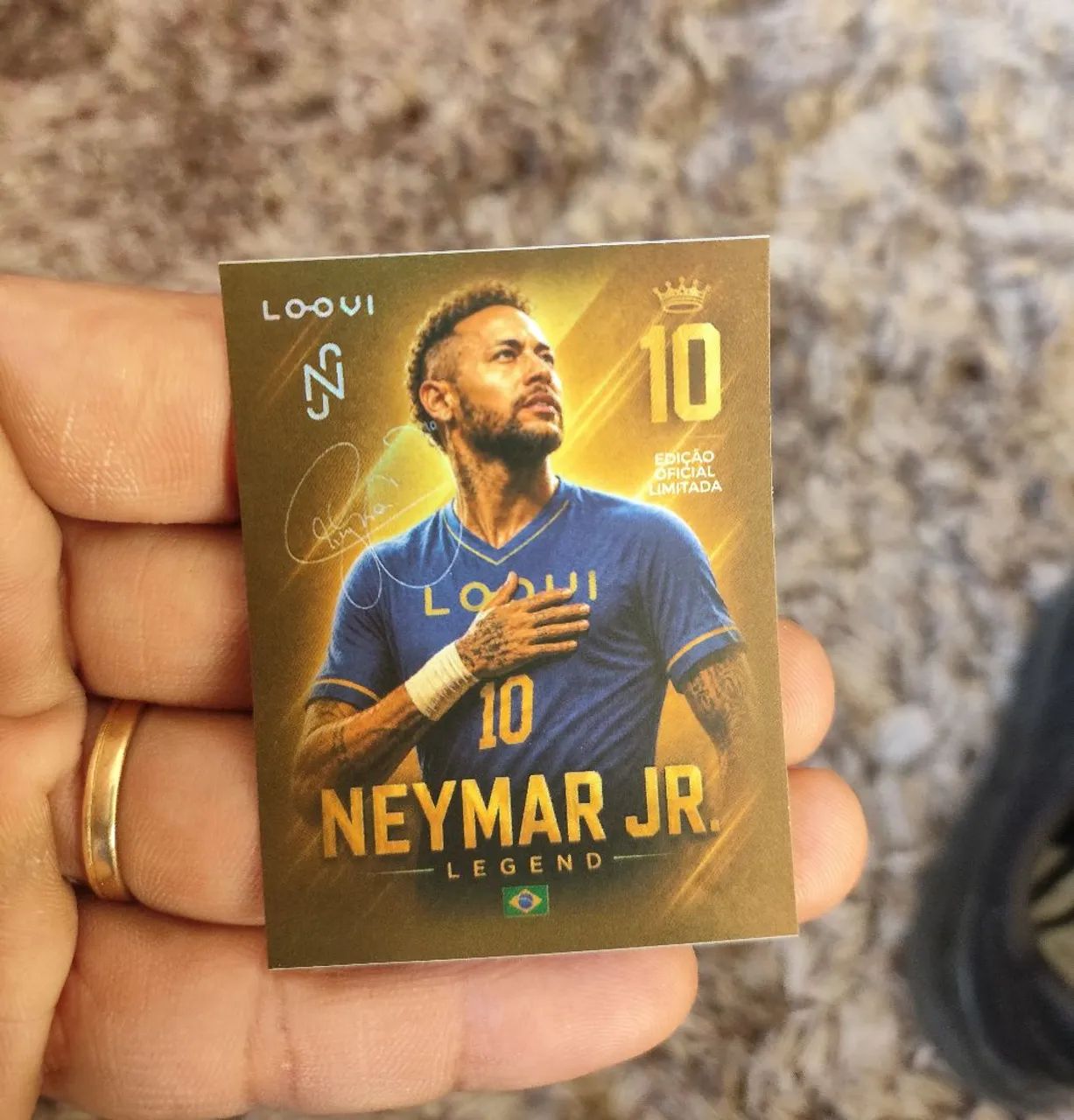 Figurinha Lendária Original Neymar
