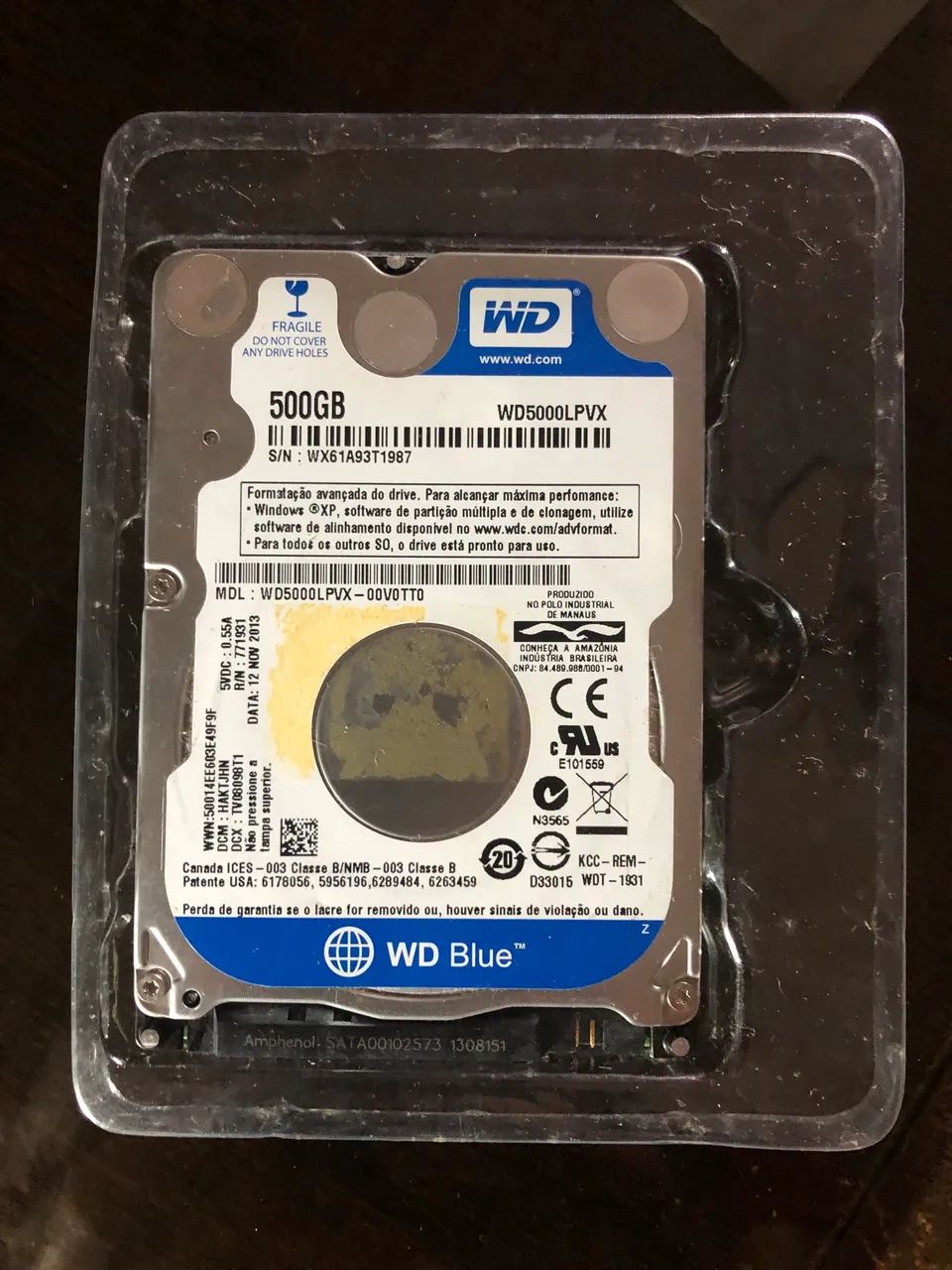 Hr 500gb 2,5 polegadas notebook, Xbox, ps3, ps4,  usado 