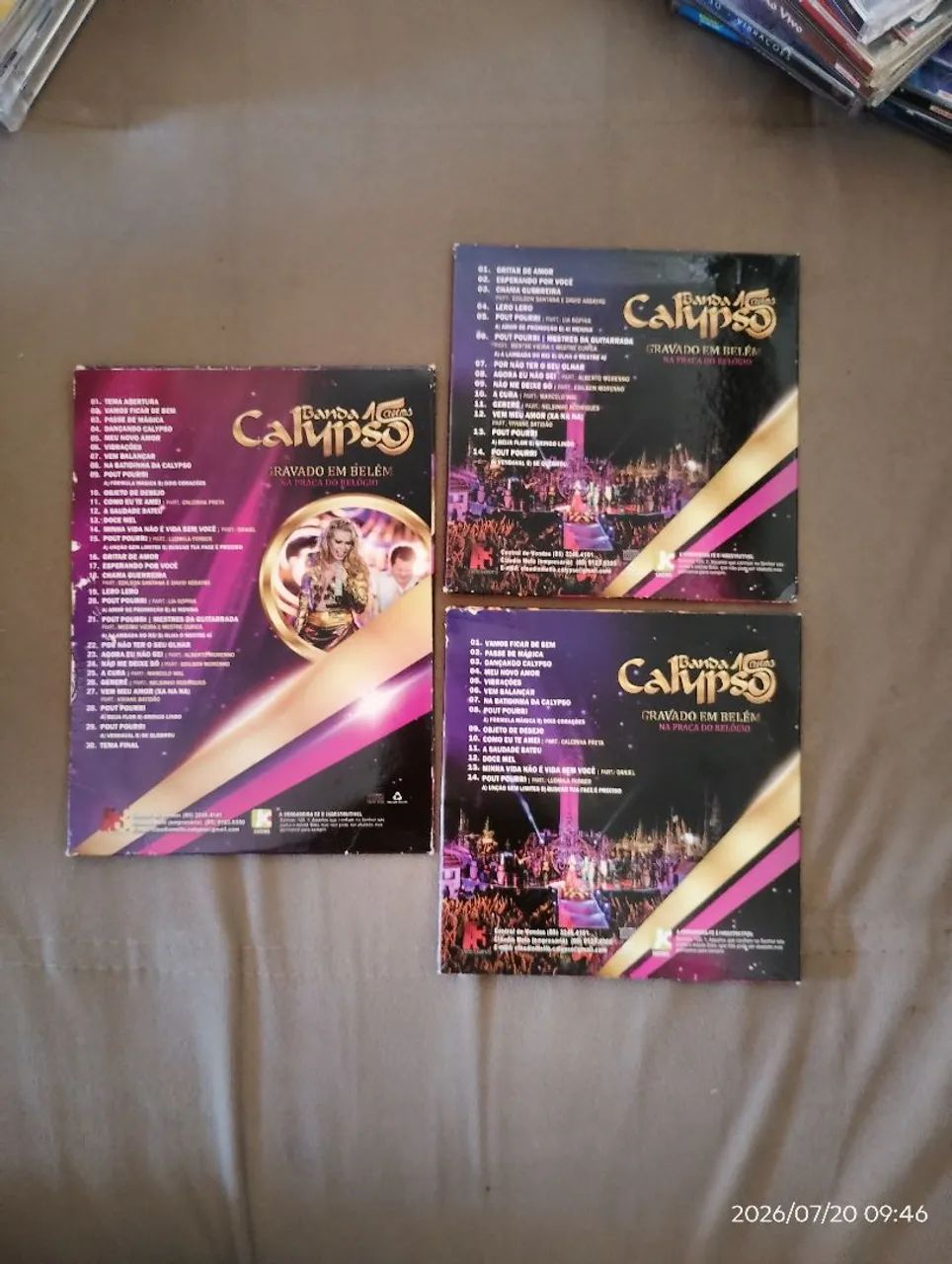 DVD e CDs banda Calypso 15 anos promocional  - Foto 2