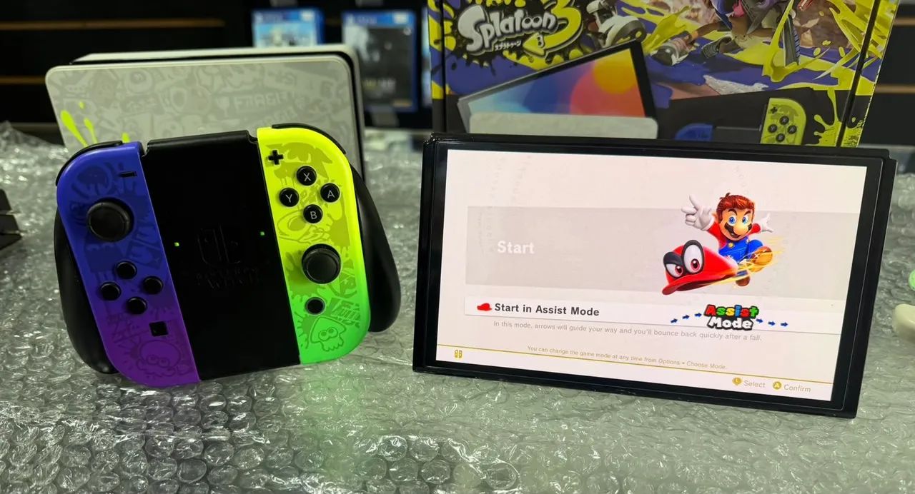 Nintendo Switch Oled Edição Limitada Splatoon 3 - Foto 4