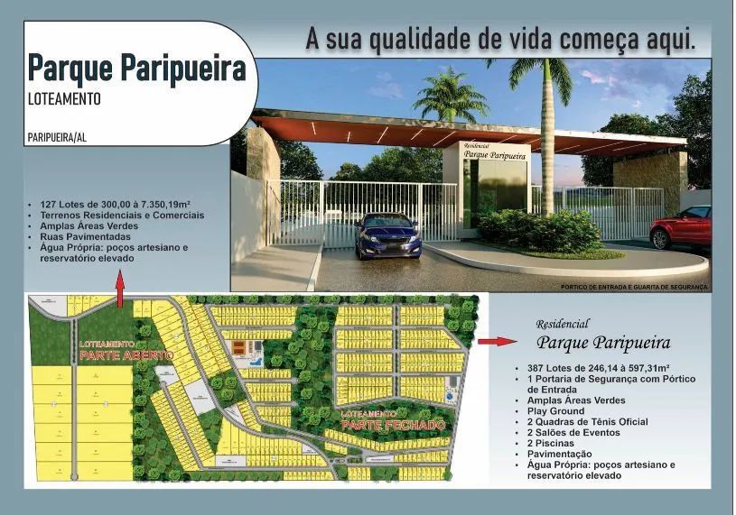 Terreno à Venda no Cond Parque Paripueira 