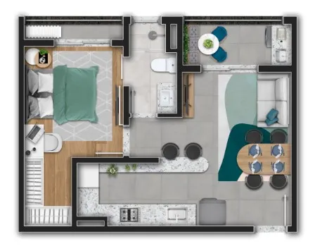 PLANTA 40m²