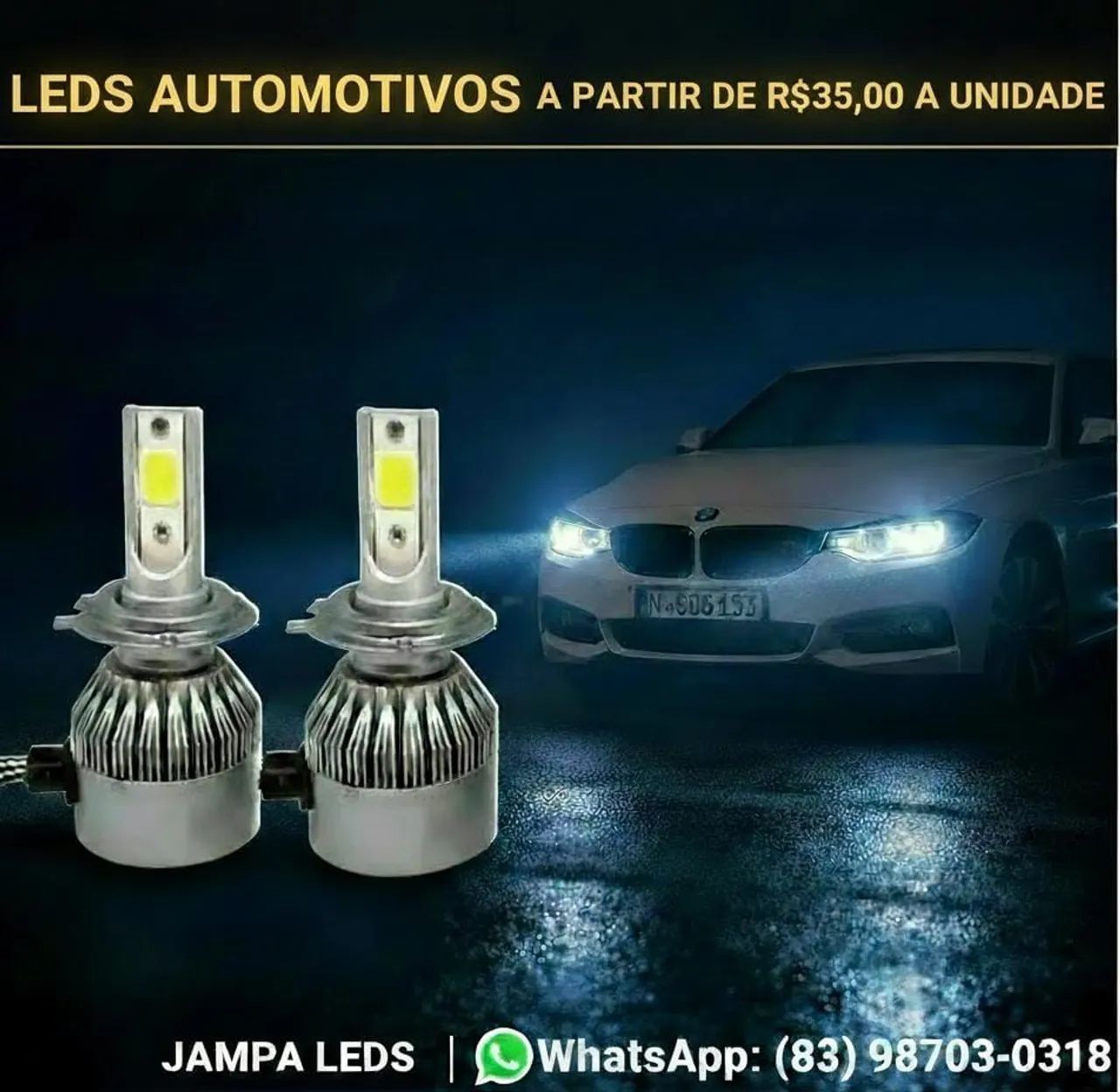 Led H1 H4 H7 H11 a partir de R$35