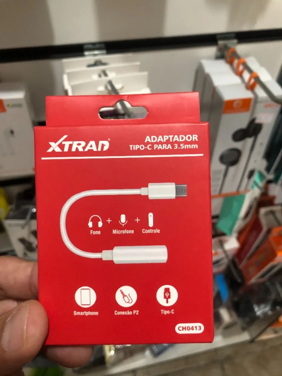 Adaptador P2 p/Tipo-C (Opção sem Dac e Com Dac)