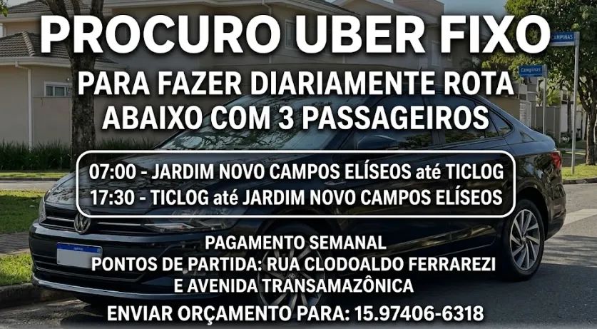 Procuro UBER FIXO