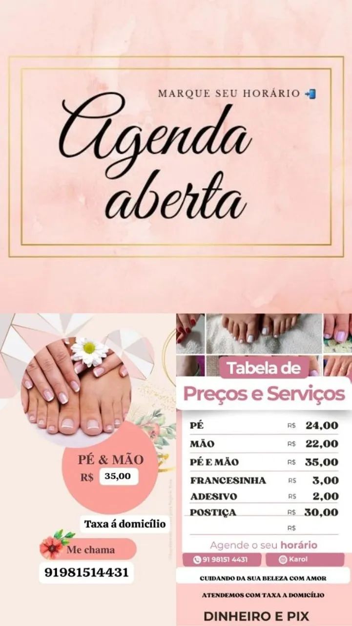 Manicure a domicílio 