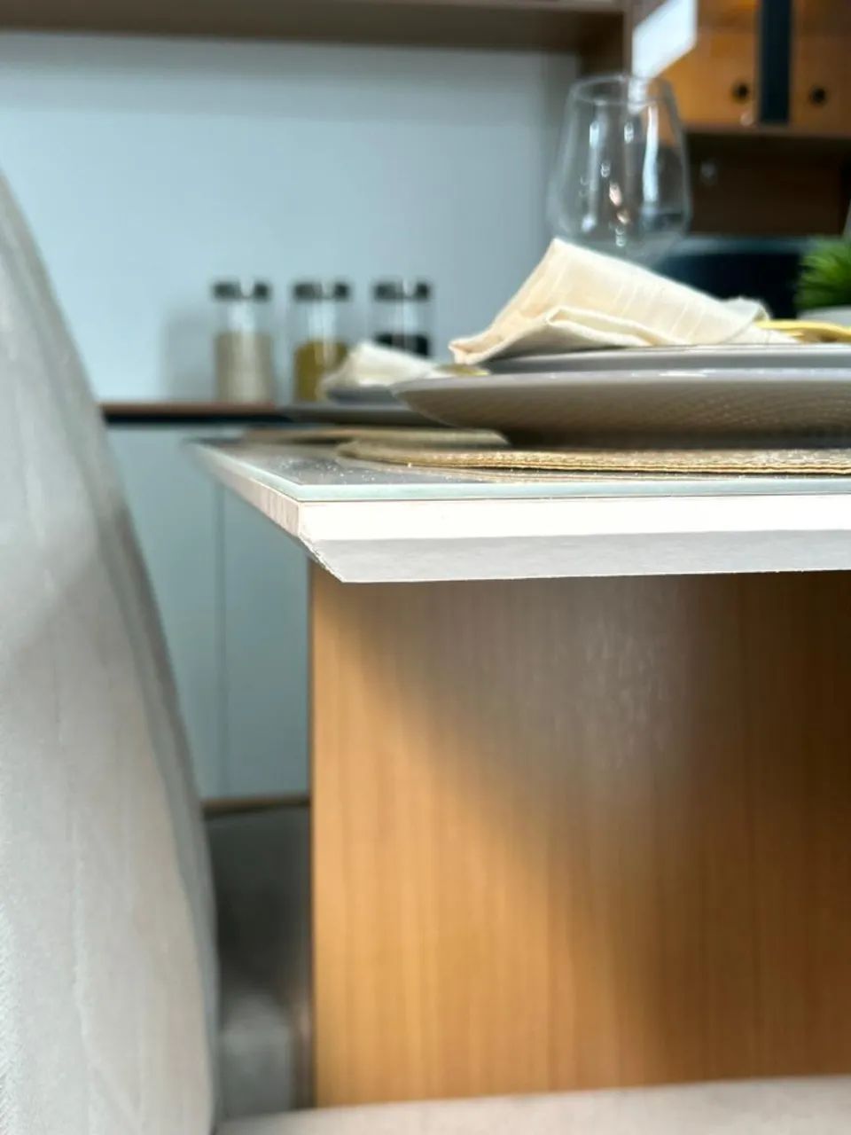 Conjunto Sala de Jantar com 4 cadeiras com Vidro 90x90 - Foto 2
