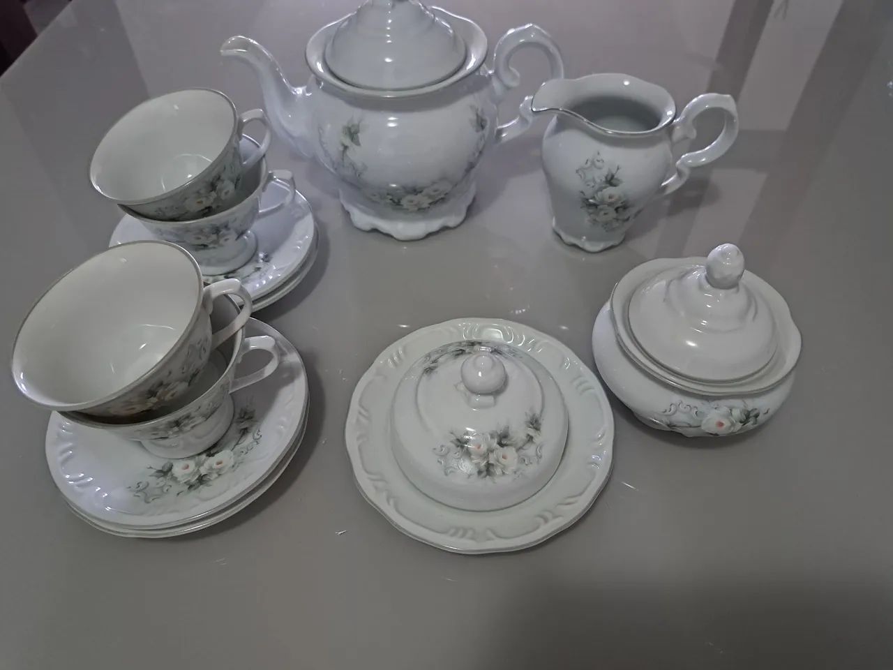 Jogo de chá de porcelana Schmidt - Foto 2