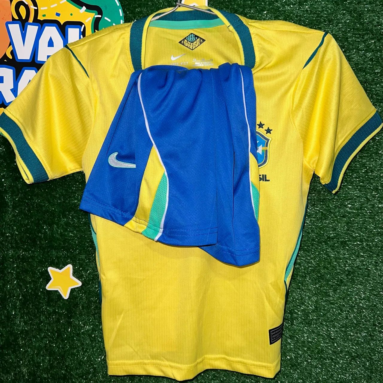 Conjunto Brasil infantil 2026