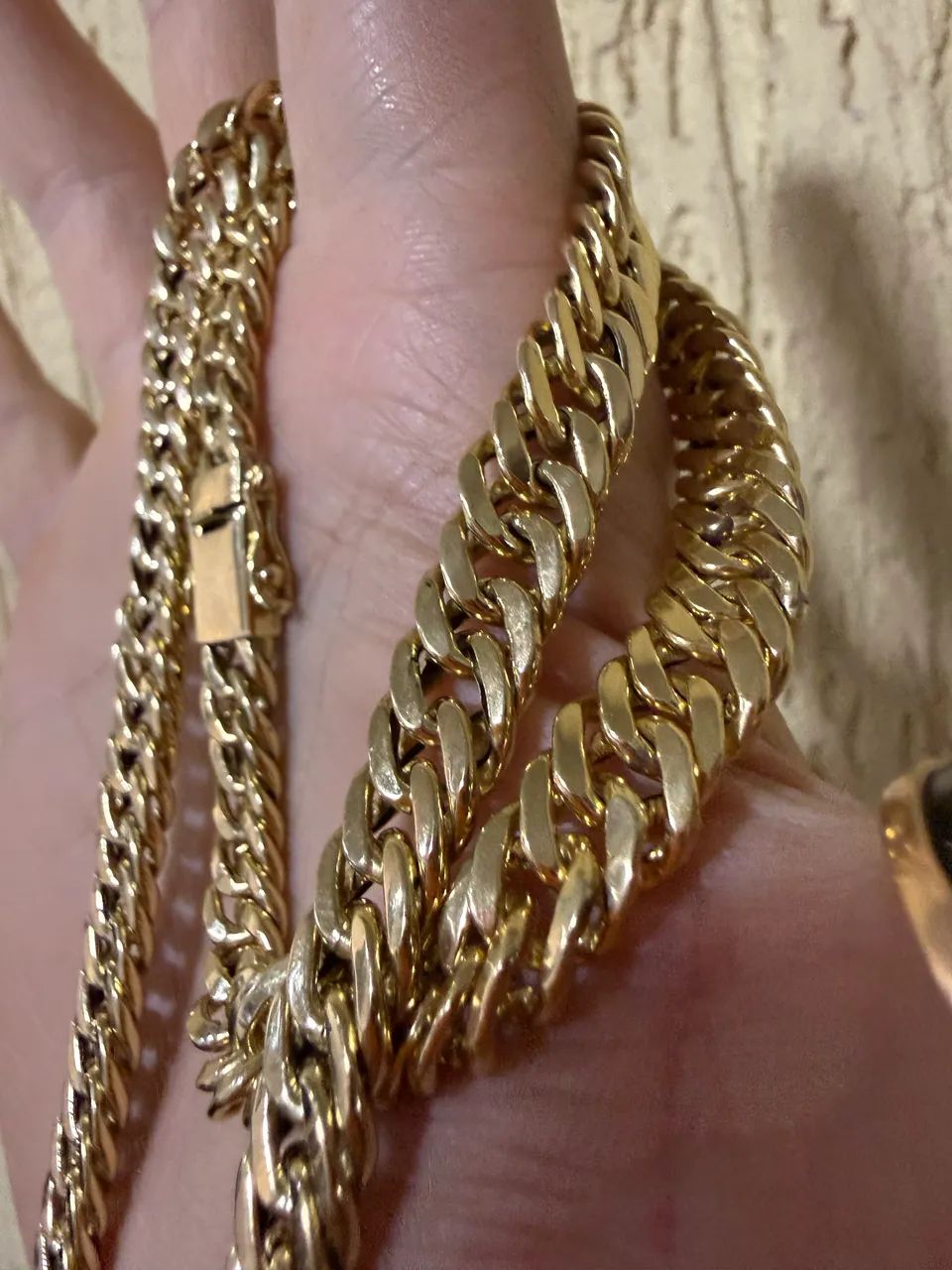 Corrente de ouro 18k 48,26g certificado garantia eterna 