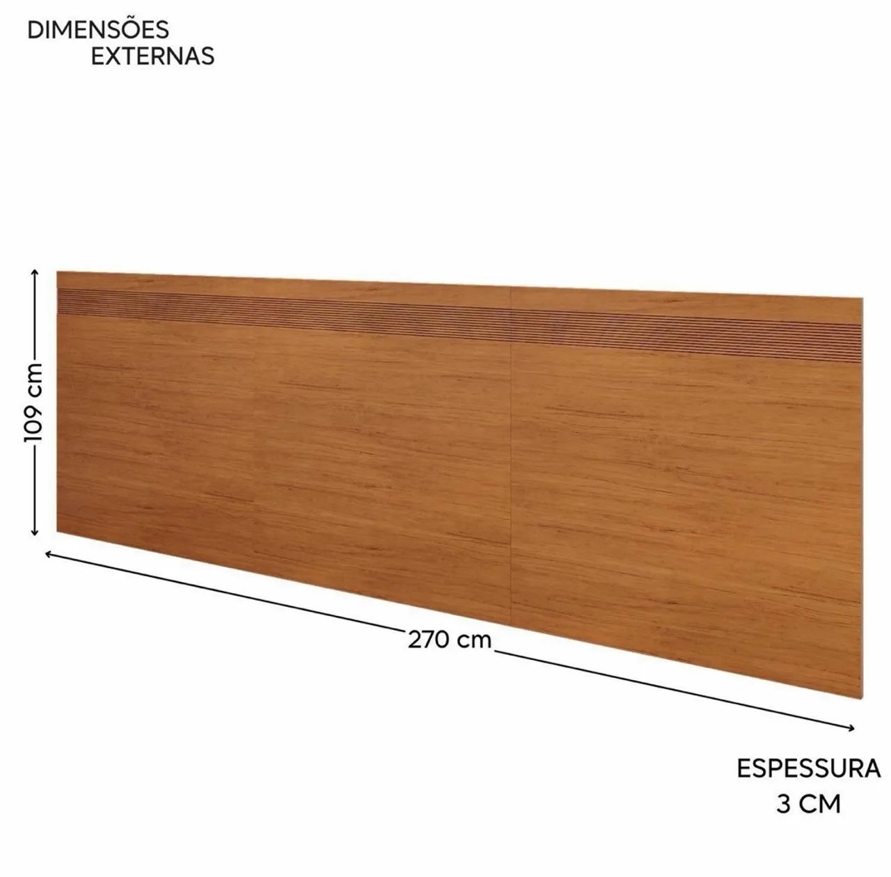 Cabeceira de Cama com LED + 2 Mesas de Cabeceira - NOVA, SEM USO! - Foto 4
