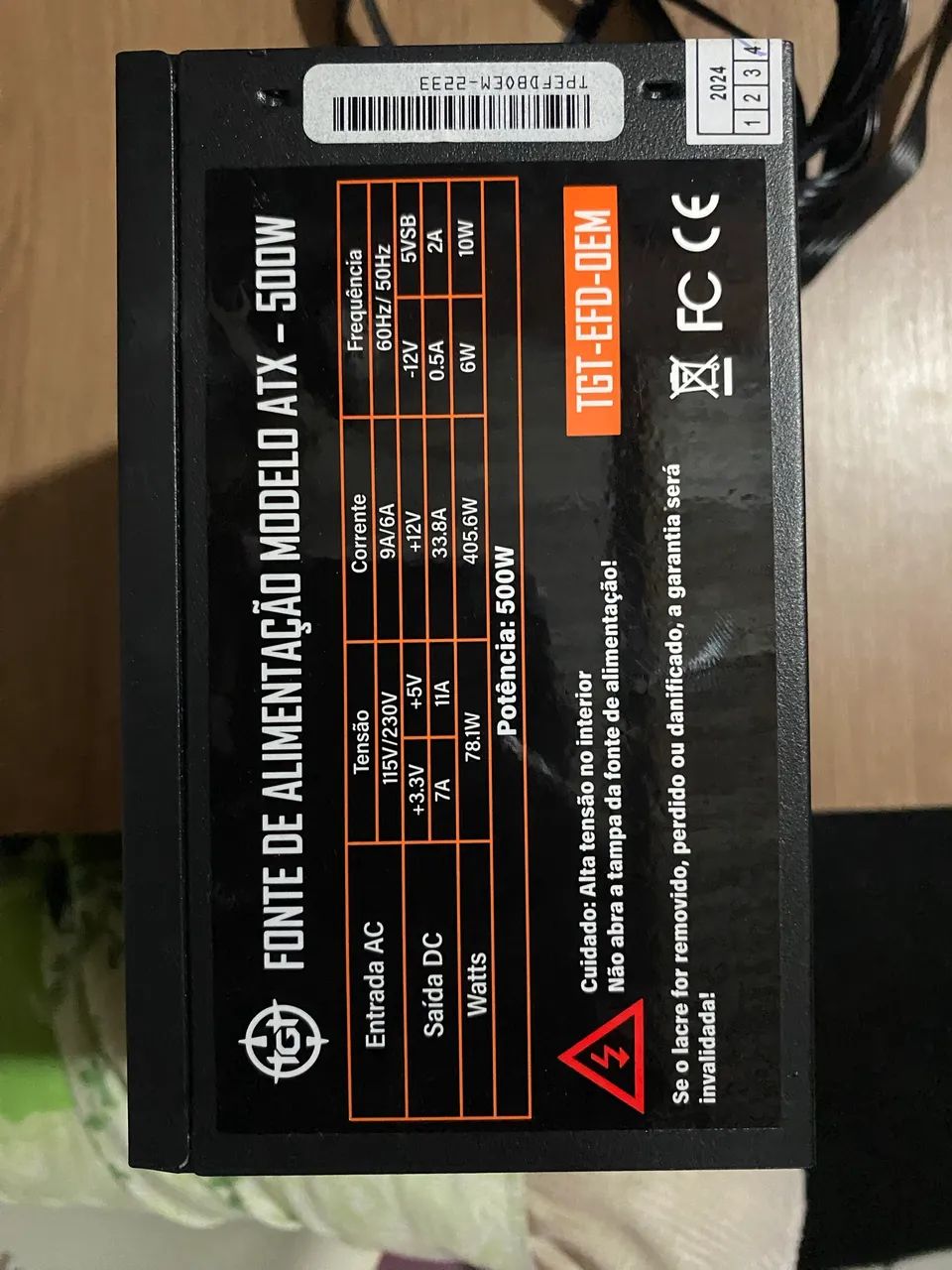 Fonte 500w TGT - Foto 3