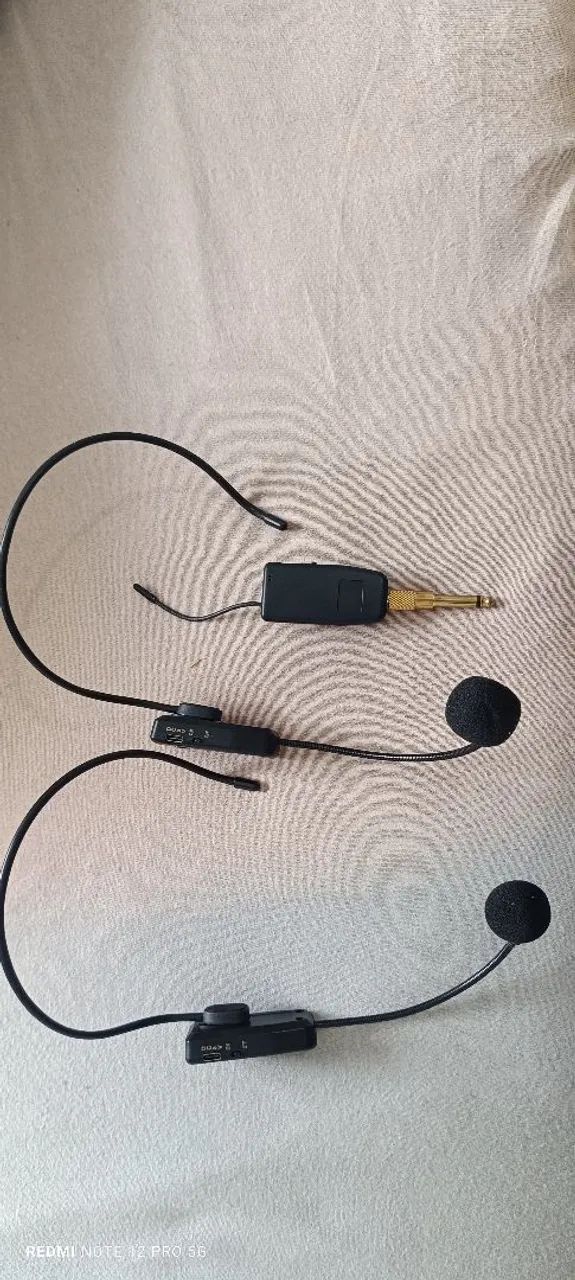 Microfone de cabeça sem fio