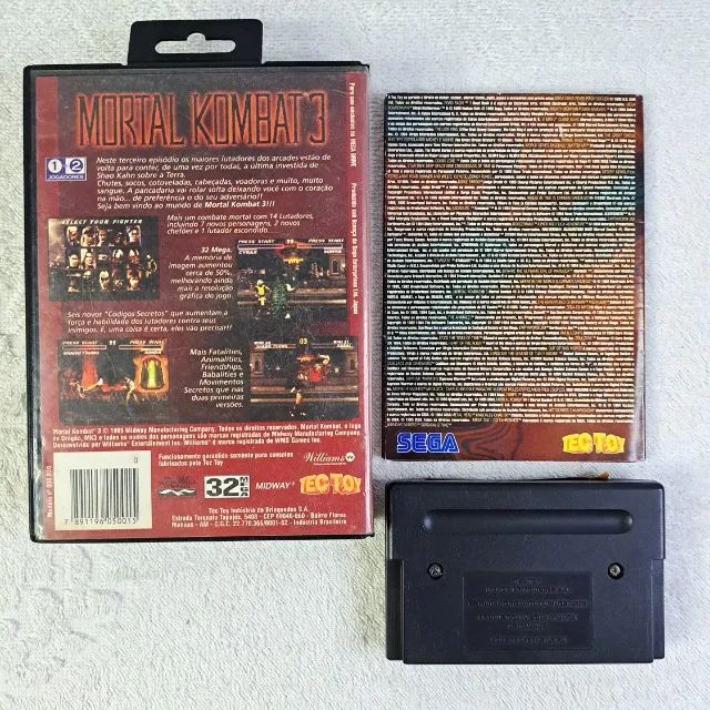 Mortal Kombat 3 Com caixa e pôster Original - Mega Drive Tectoy - Foto 2