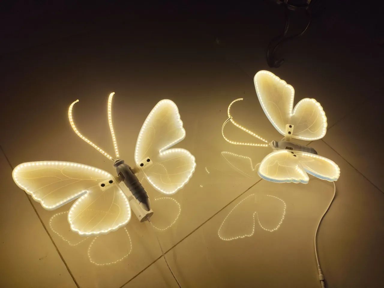 Borboletas com led