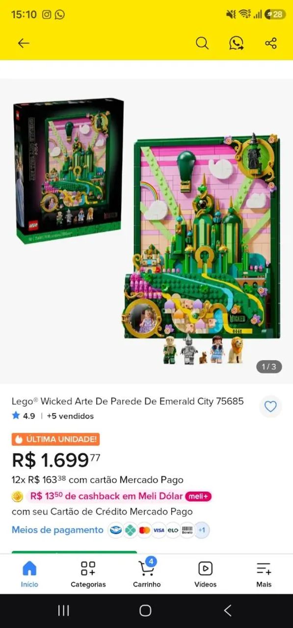 Lego Wicked (75685) 1518 peças  - Foto 5