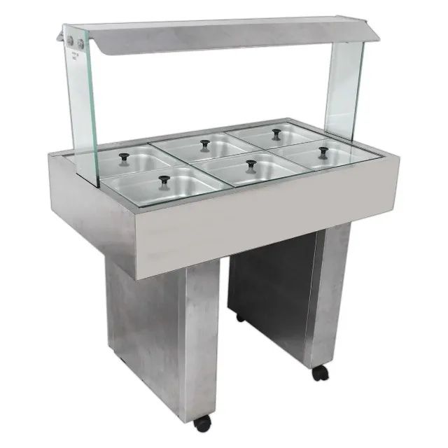 Buffet térmico self service 6 cubas edanca NOVO NA CAIXA