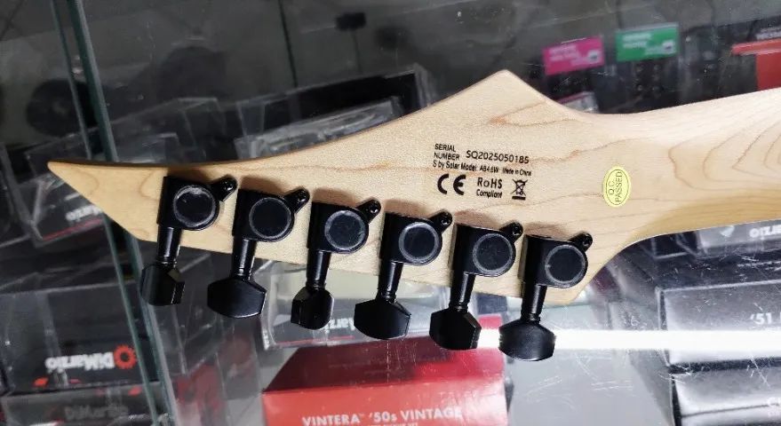 Guitarra S by Solar AB4.6W com Set Malagoli e Strap Lock - Estado de ZERO - Foto 5