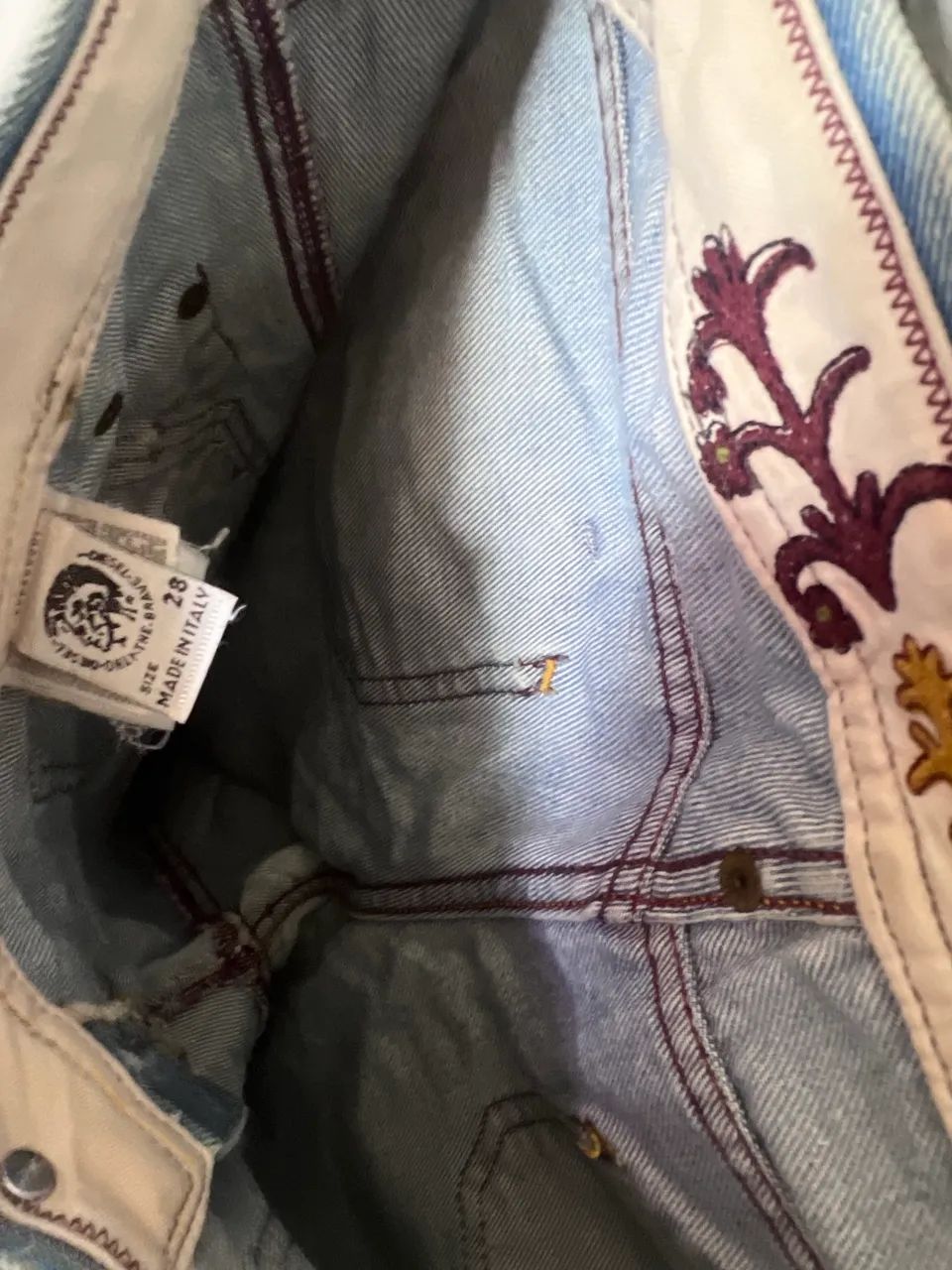calça jeans diesel cintura baixa 28 - Foto 4