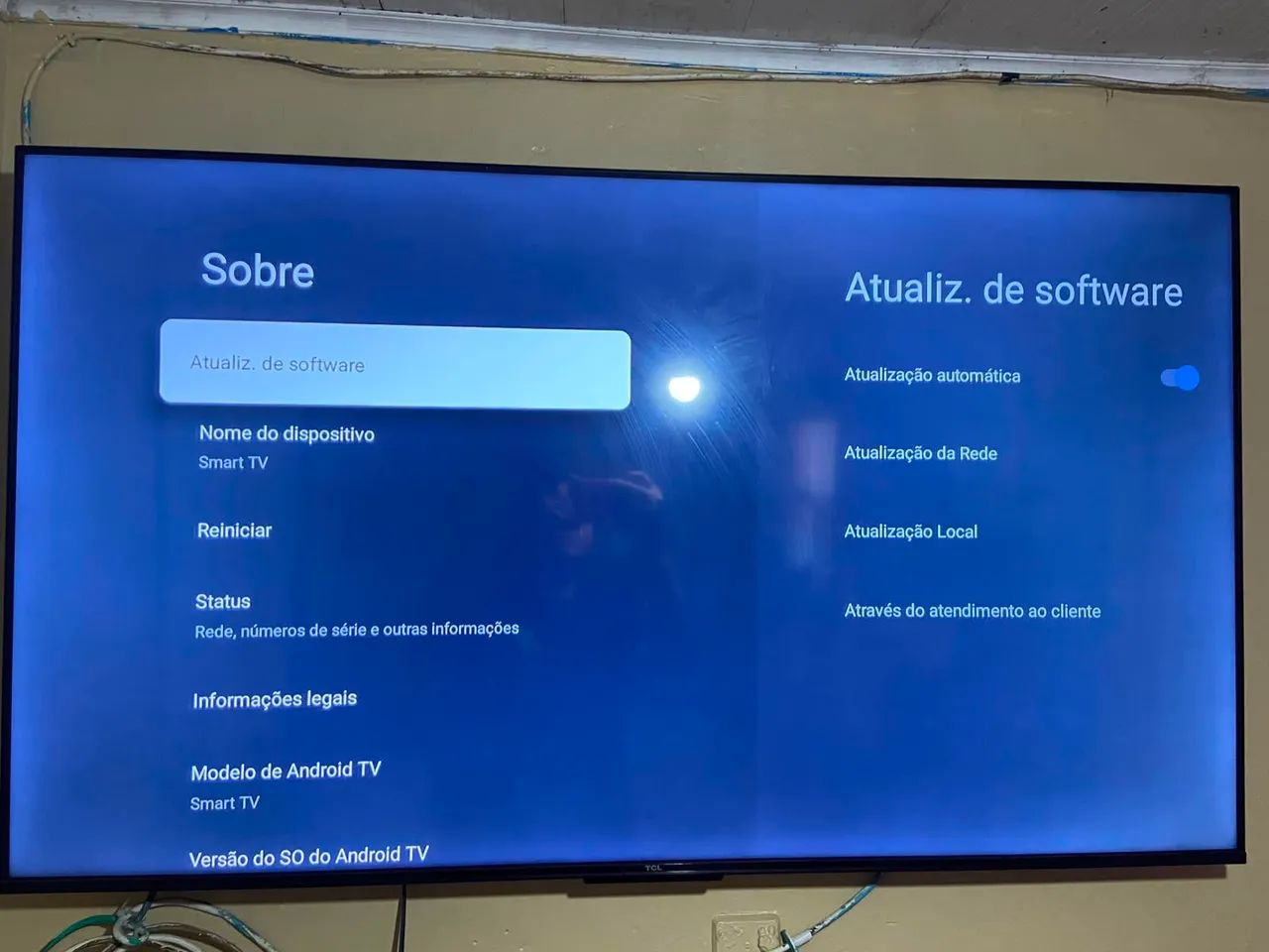 TV 55 pegadas TCL nova - Foto 5