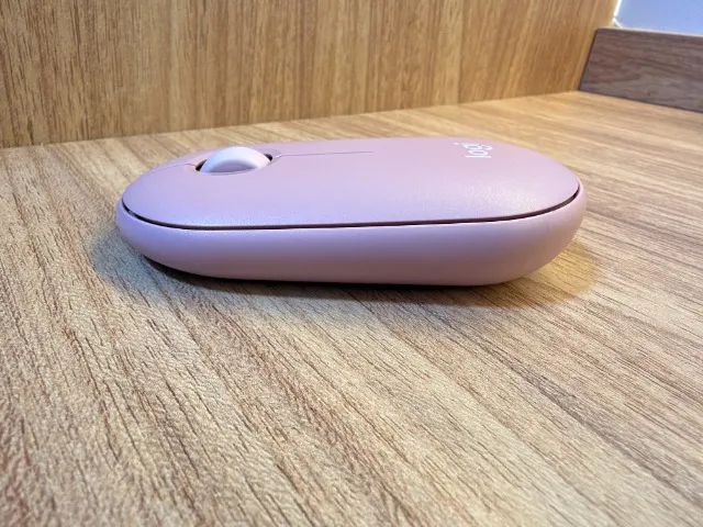 Mouse Sem Fio Logitech Pebble Mouse 2 M350s Rosa - Foto 3