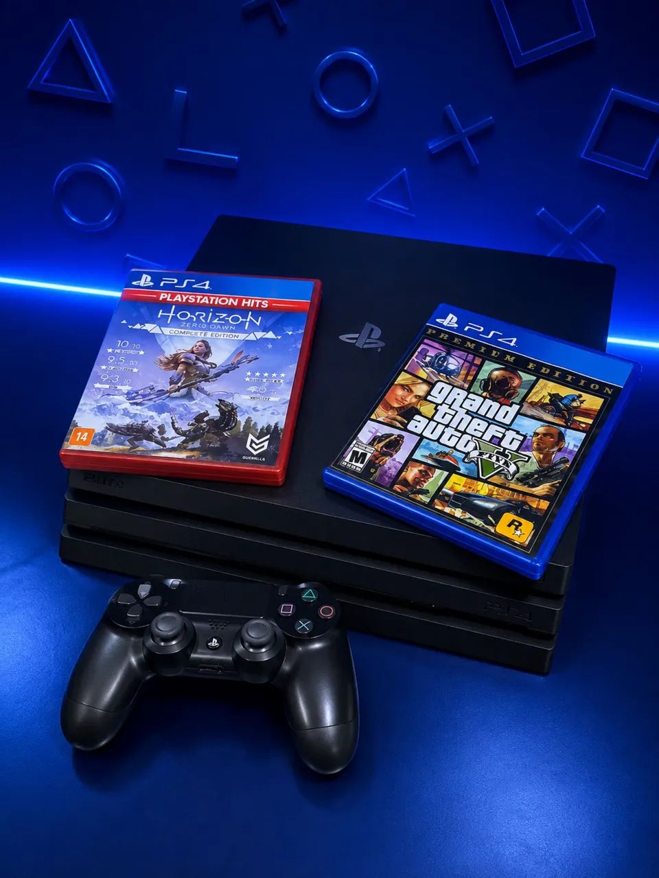 PS4 Pro completo + 2 jogos