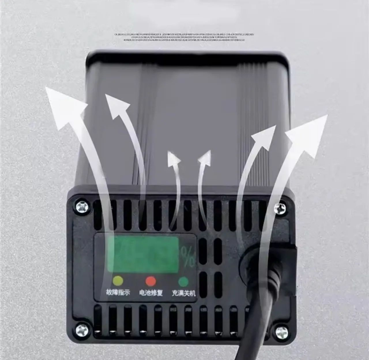 CARREGADOR MOTO ELETRICA LITIO 72V 15A - COM CABO DE SAIDA PARA WATTS 160S - Foto 2