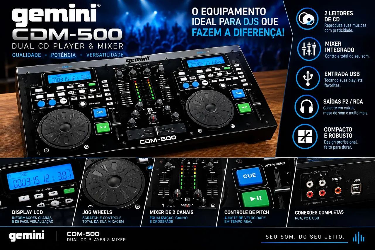 Cdj Gemini CDM-500 - Foto 2