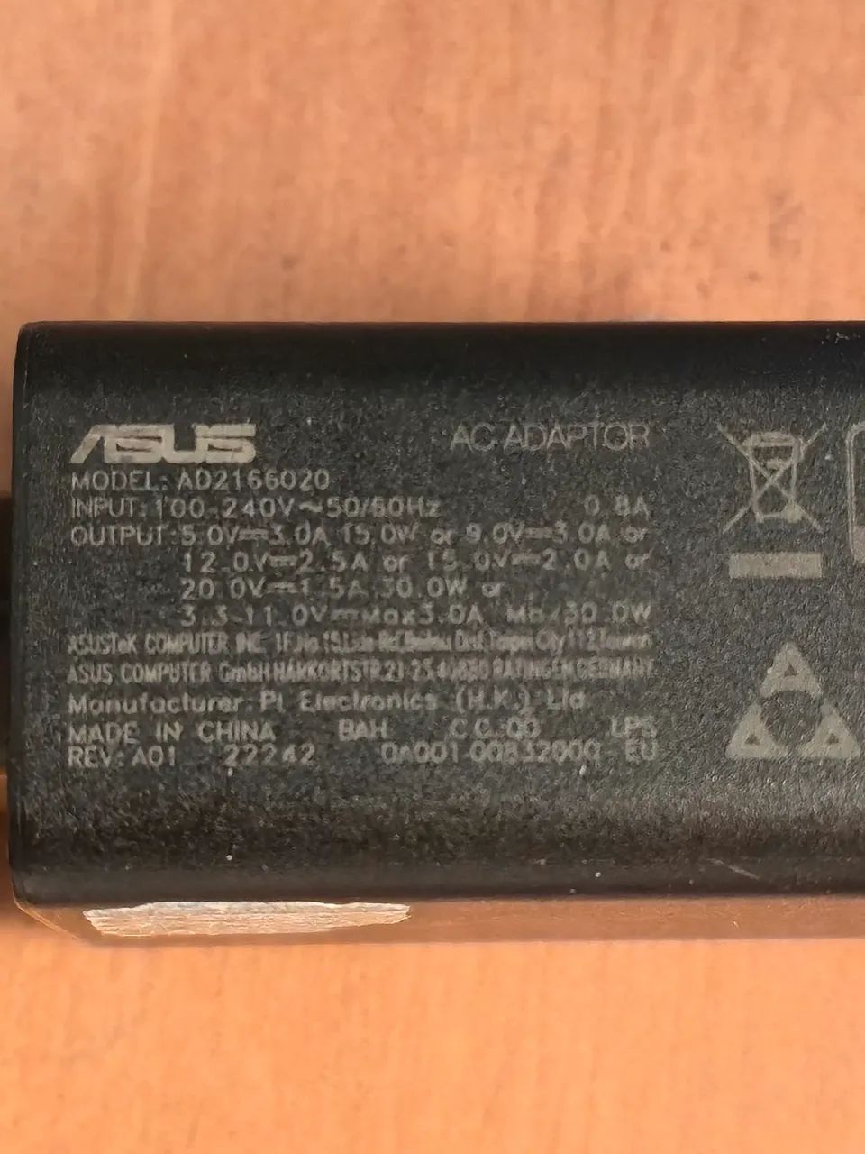 Fonte carregador ASUS  , 30 watts. Sem cabo  - Foto 2