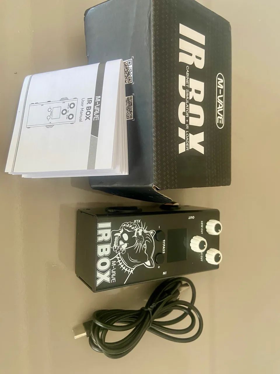 Pedal Guitarra M-VAVE IR Box 32 Presets 9 Bandas EQ Saída XLR