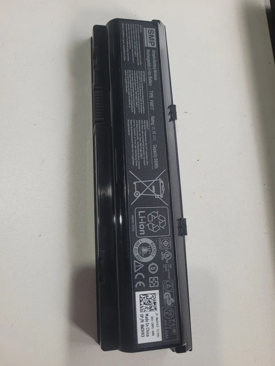 Bateria notebook Alienware M15x 11.1v 55wh f681t