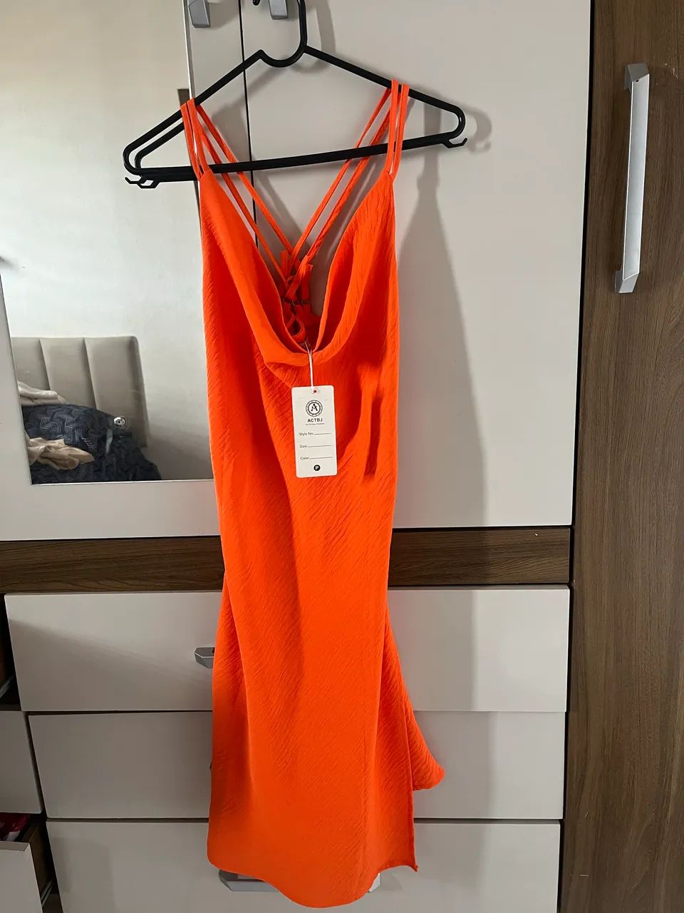 Vestido Laranja Neon - Foto 2