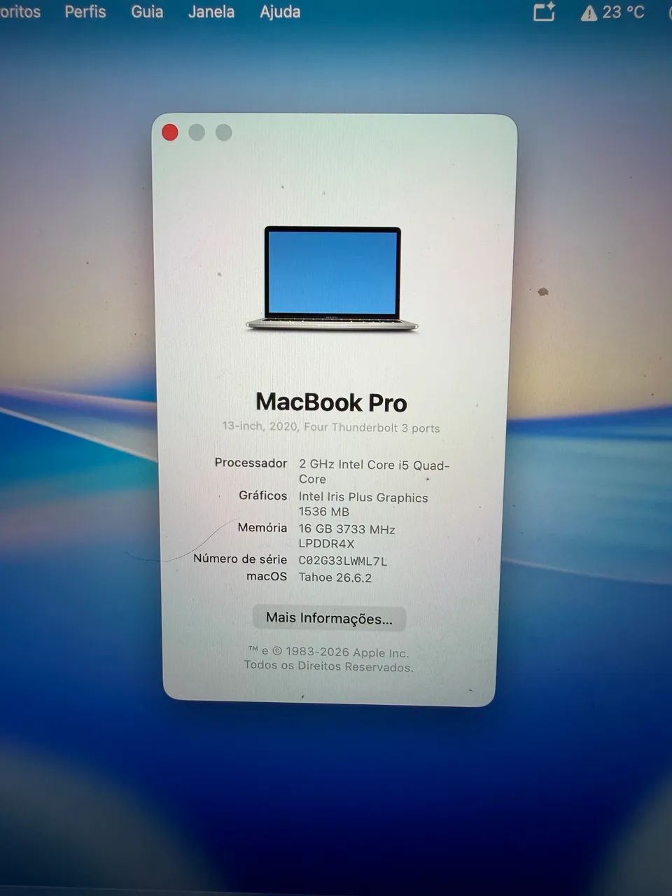 MacBook Pro 13? 2020 ? i5 | 16GB | 512GB SSD | 4 Thunderbolt