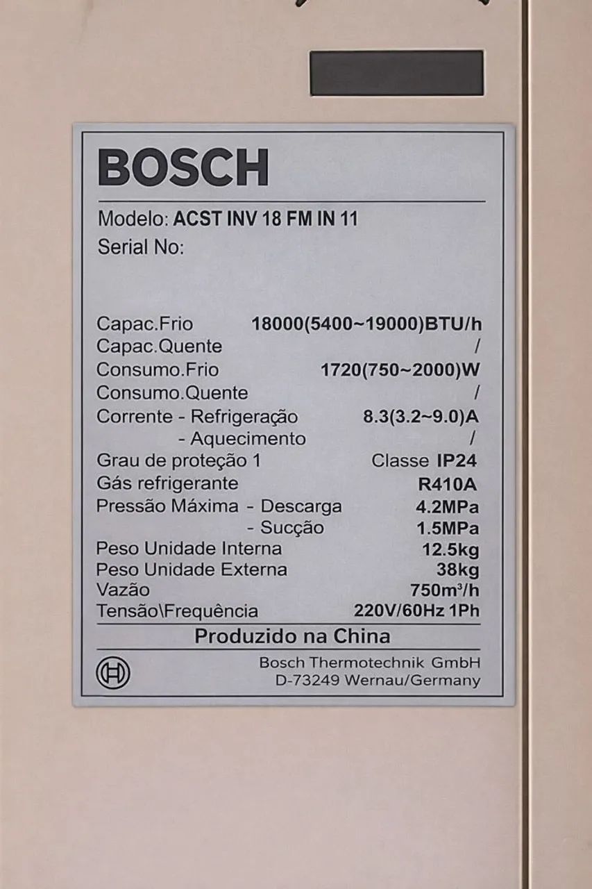 Central de ar Bosch - 18.000 btus - Foto 2