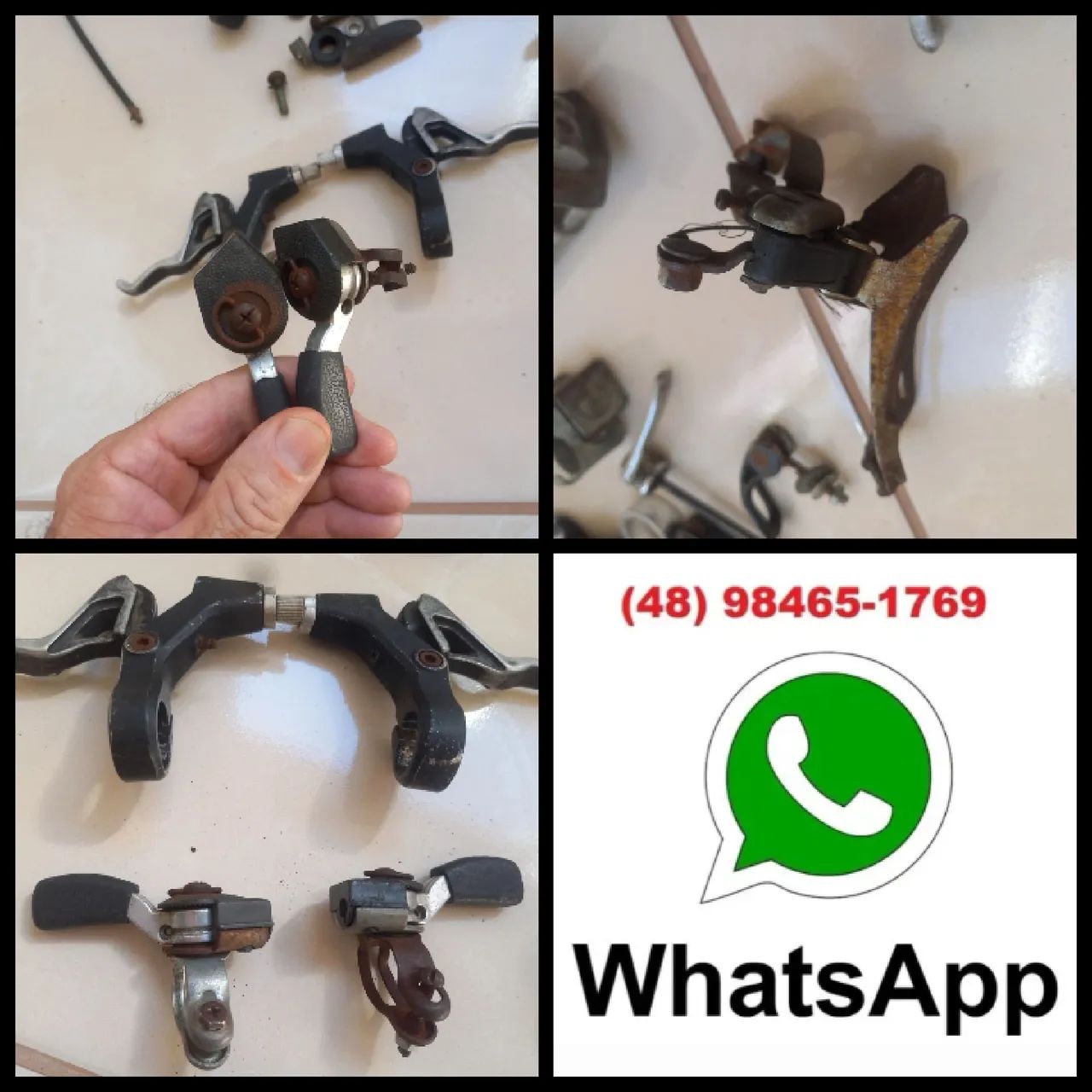 Lote de peças de bicicleta  - Foto 4