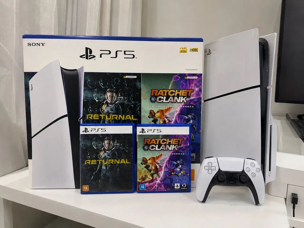 PS slim com leitor .