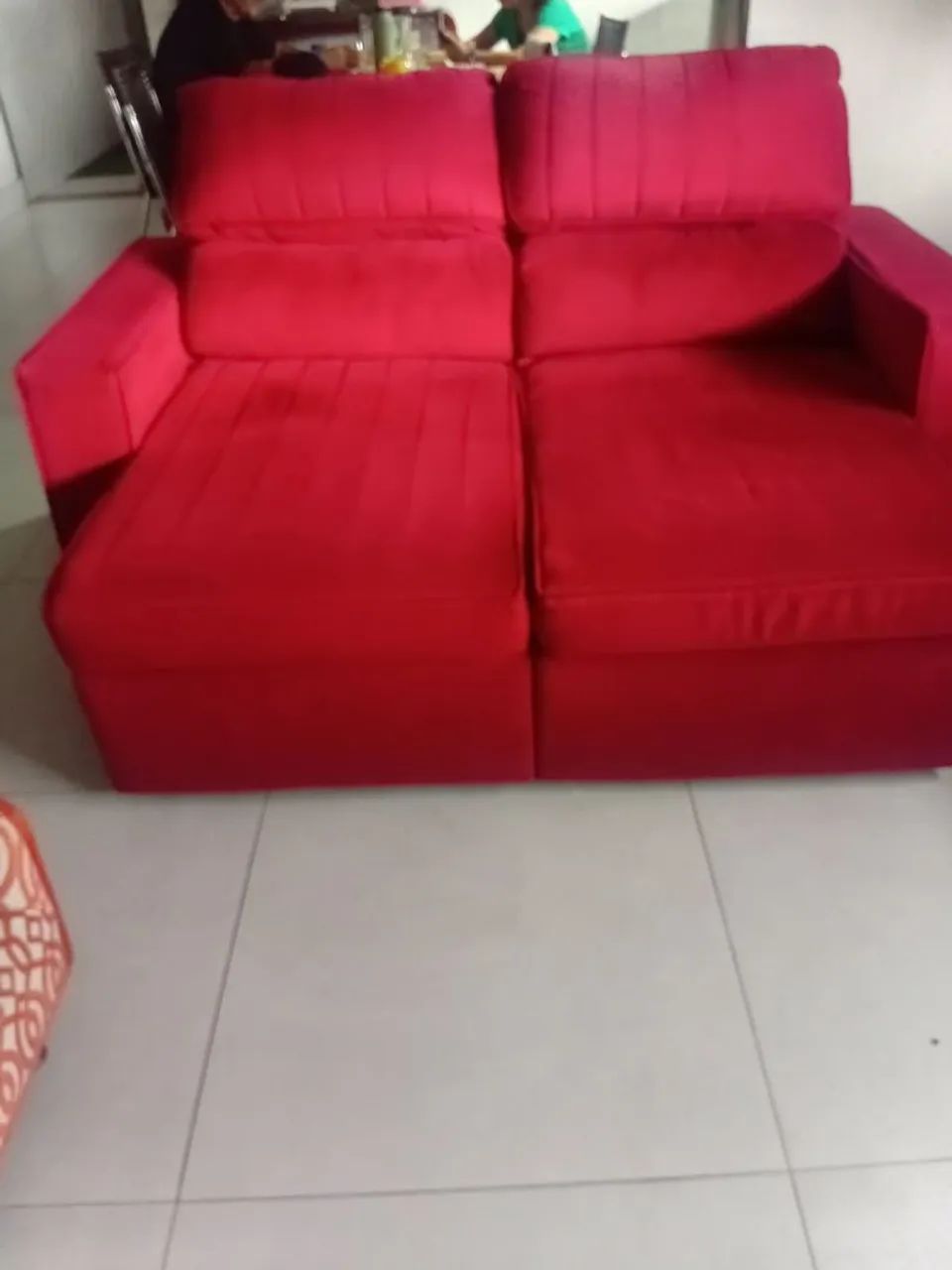 Sofá vermelho 
