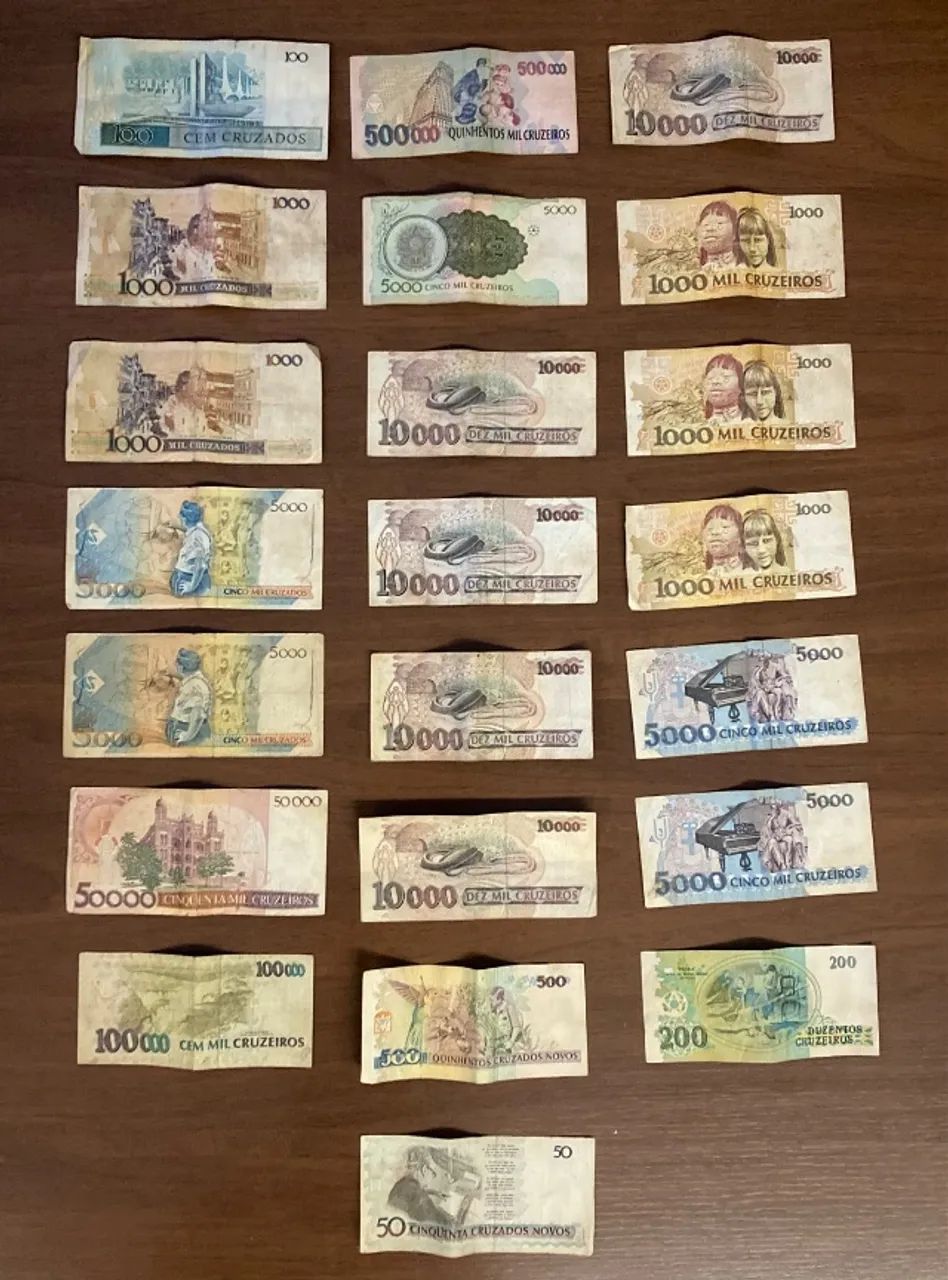 22 cédulas de dinheiro antigo do Brasil - Foto 2