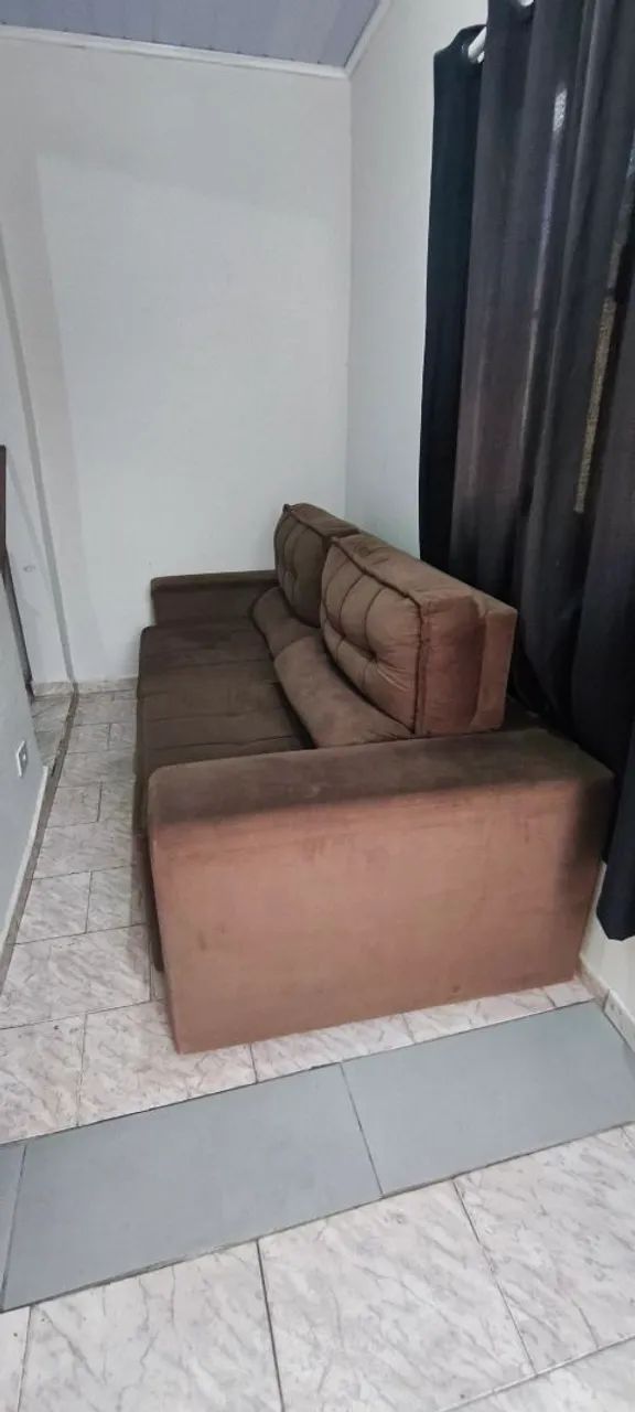 Sofá retrátil - Marrom escuro - Foto 2